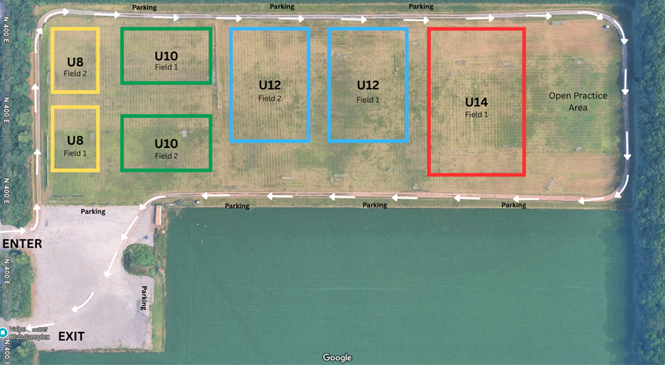 New Field Layout for Fall 2025